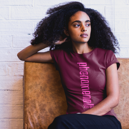"phenomenal, you are" premium t-shirt ~ soft hot pink on wine